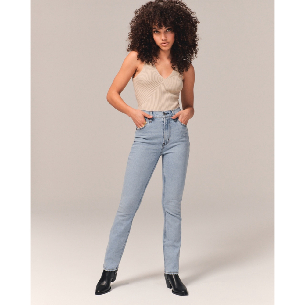 Abercrombie & Fitch 90s Slim Straight High Rise Jeans